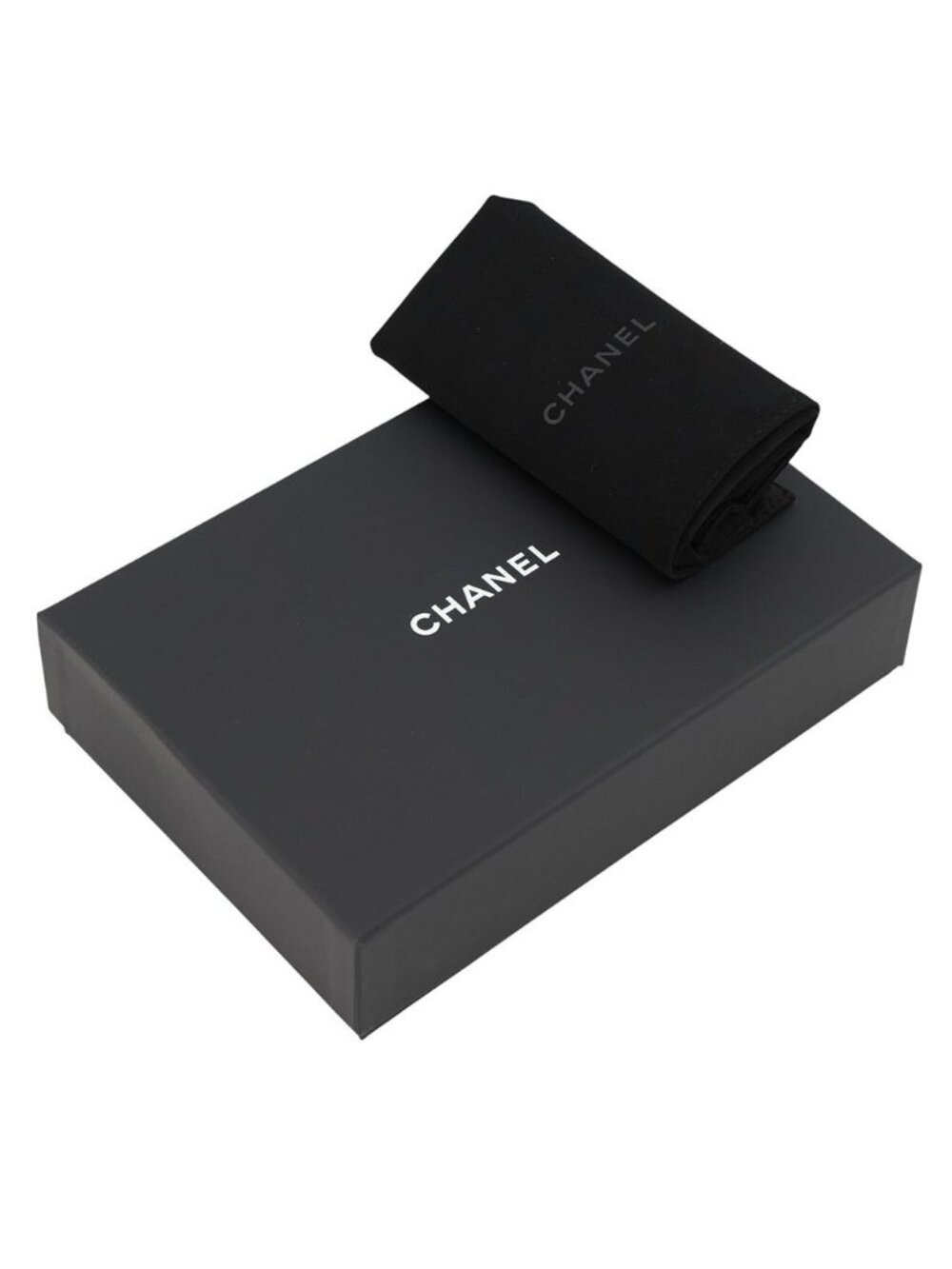 Chanel Chain Wallet Classic Quilted CC Logo Caviar Leather Black Shoulder - Picture 10 of 10